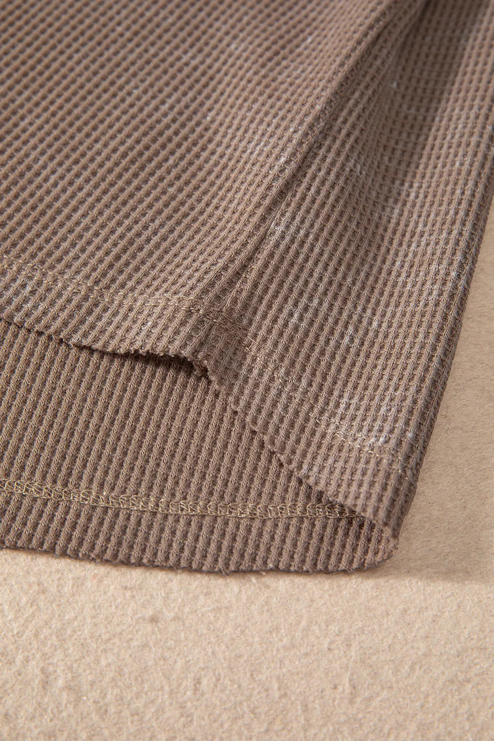 Notch Button Neck Top