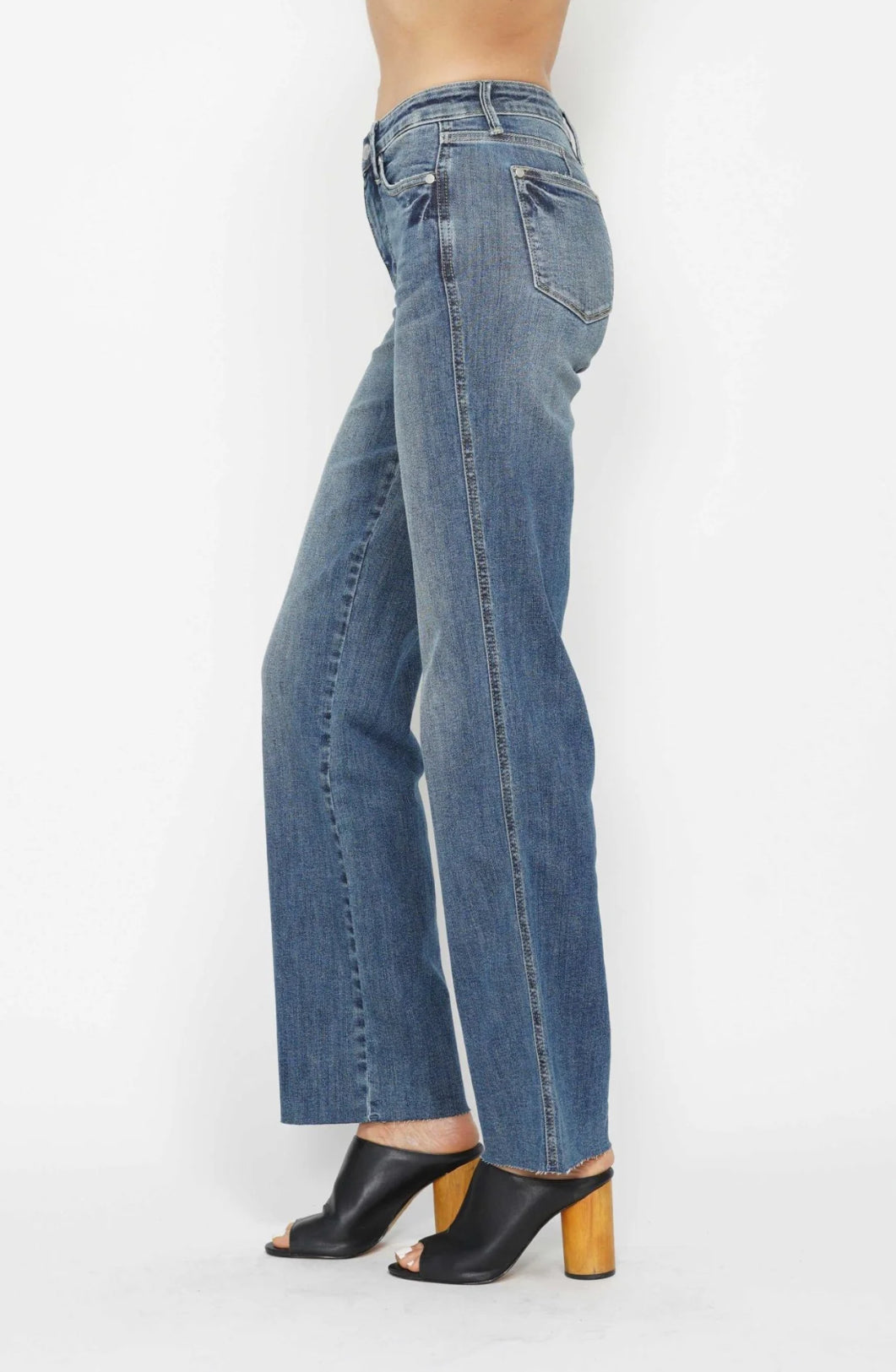 Anderson Mid Rise Tummy Control Vintage Straight Leg Judy Blue