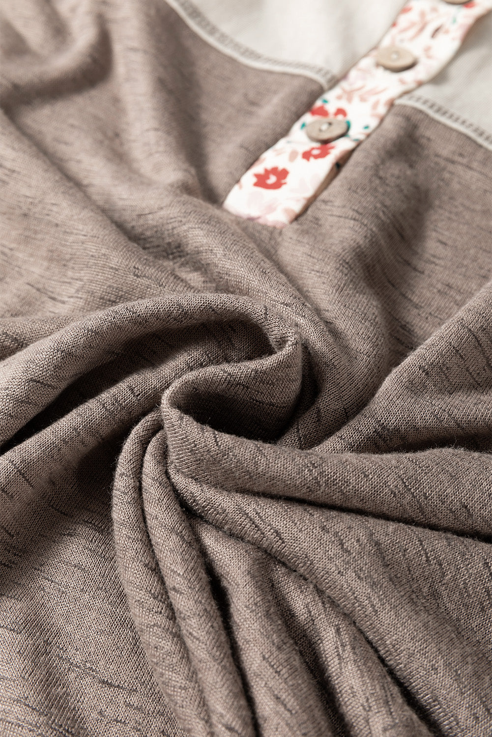 Wendy Half Button Floral Bell Sleeve