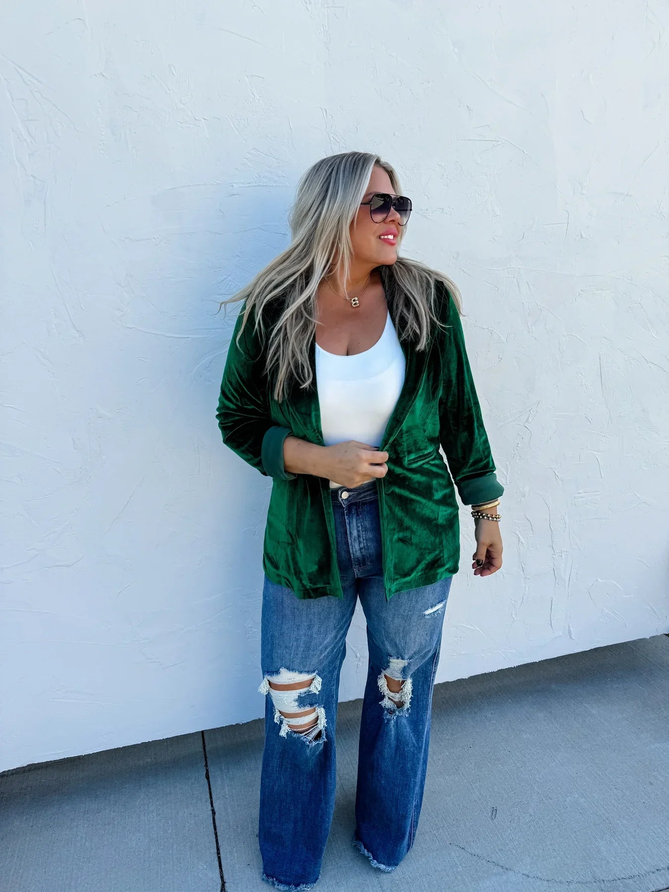 Blakeley: Velvet Blazer in Three Colors