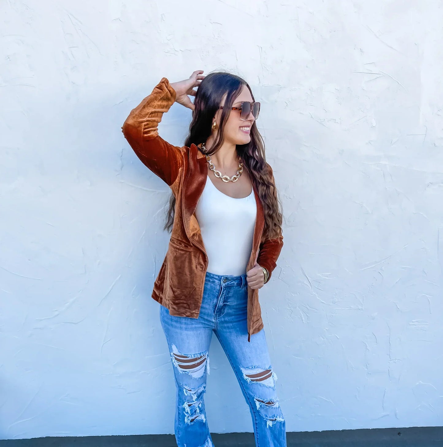 Blakeley: Velvet Blazer in Three Colors