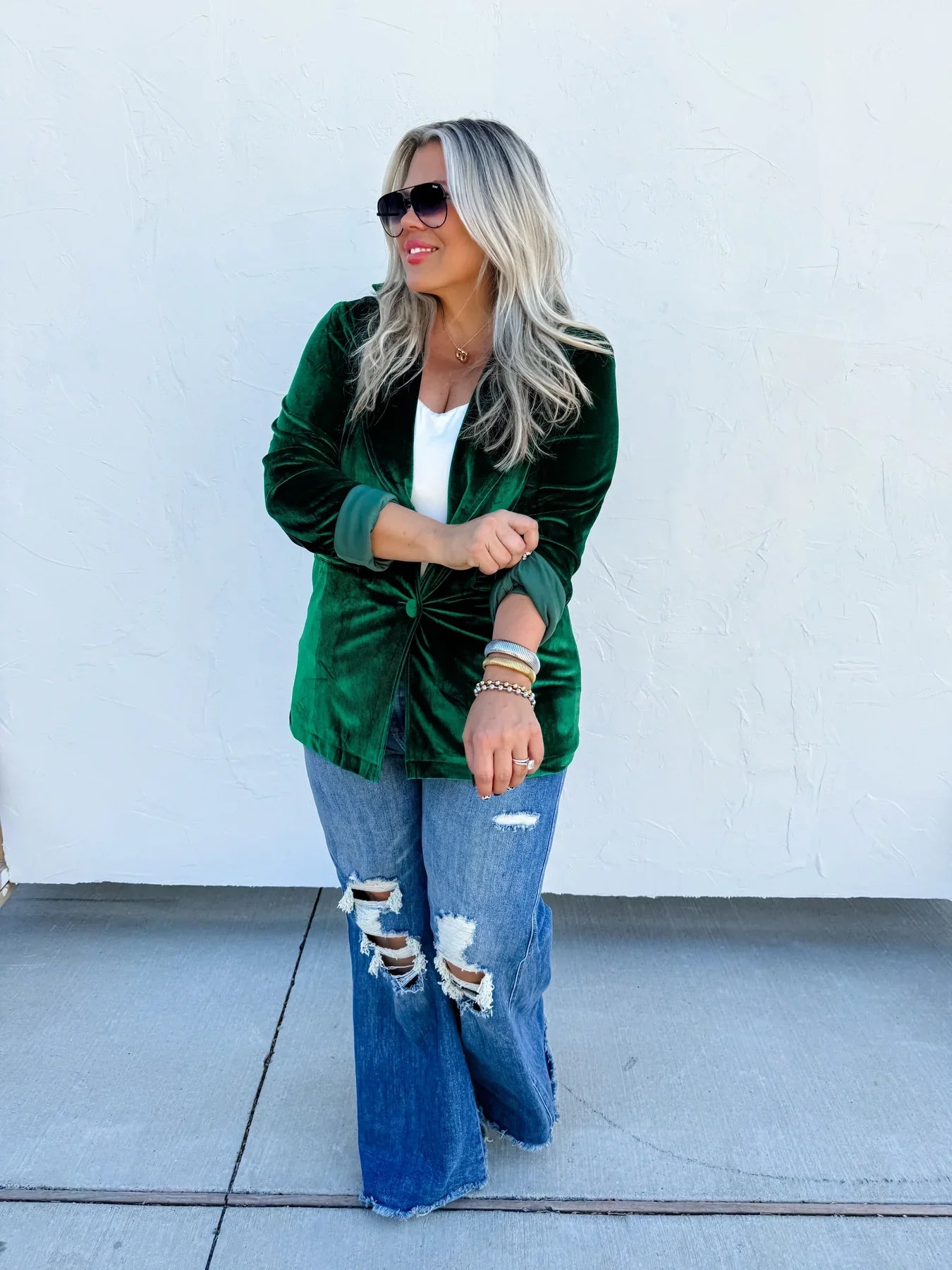 Blakeley: Velvet Blazer in Three Colors
