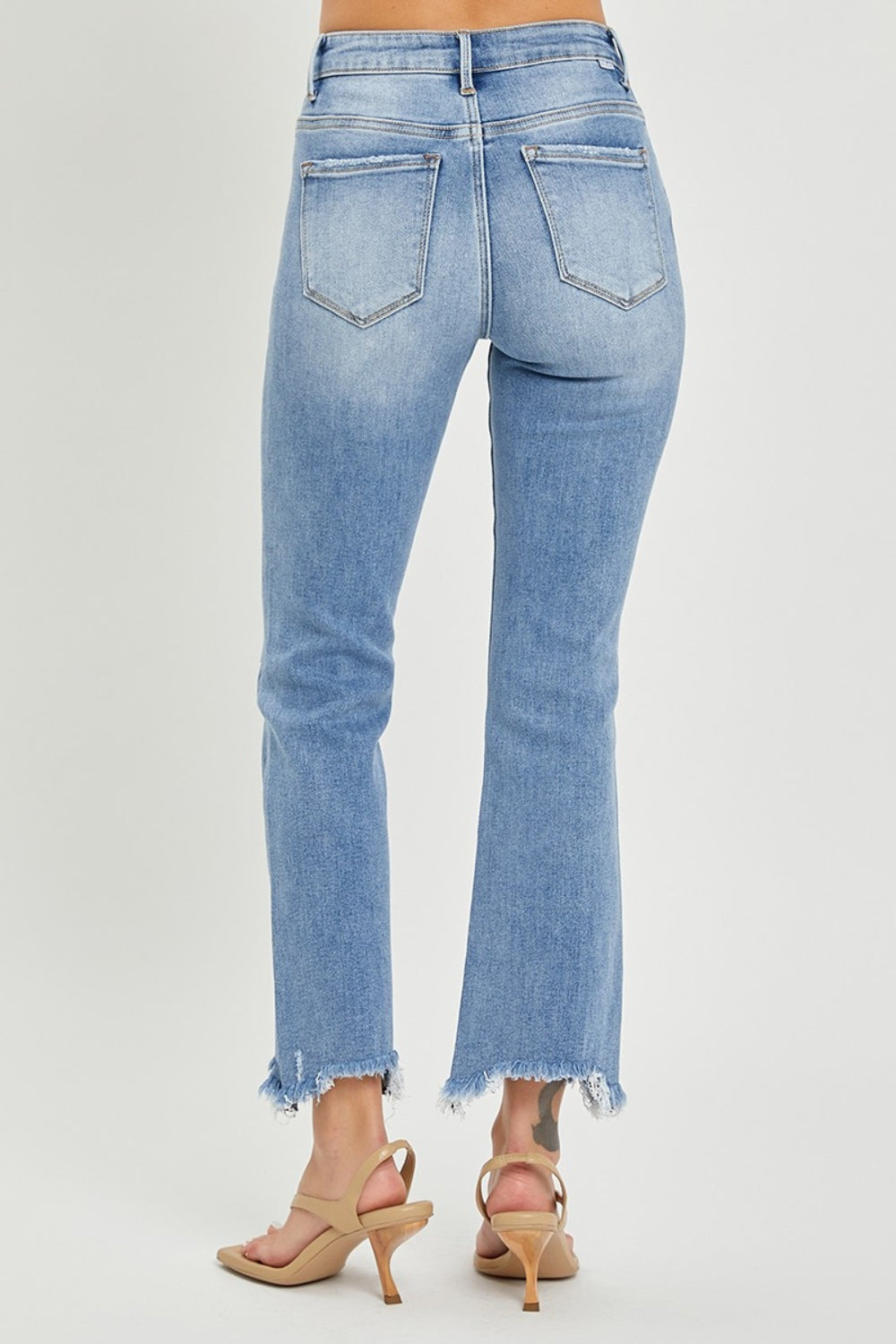 Cropped Straight Jeans by RISEN
