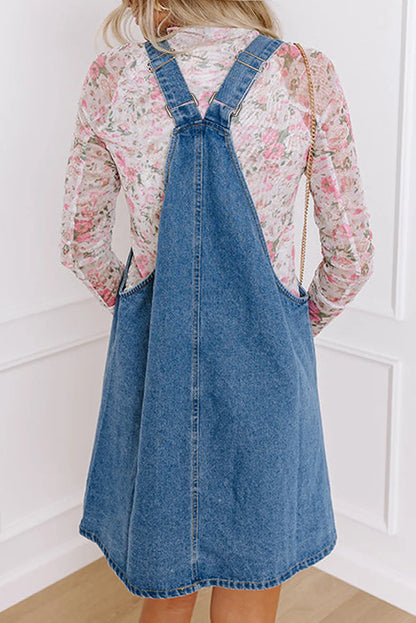 Sweet Cotton Overall Dress