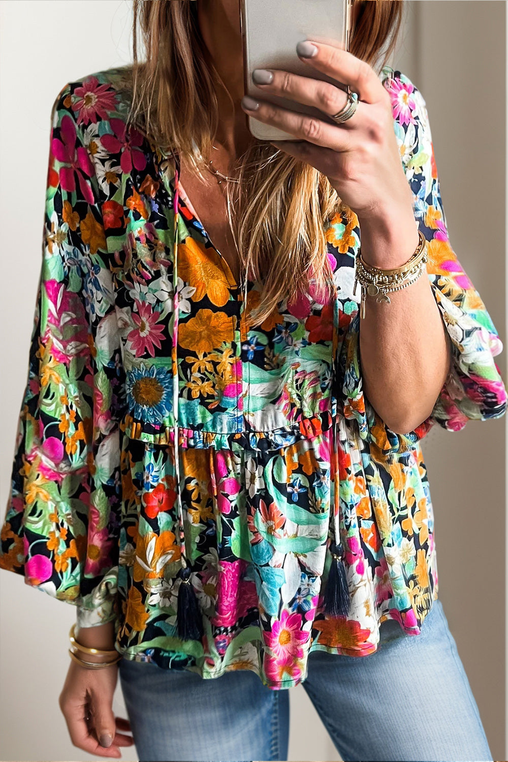 Vibrant Days Printed Blouse