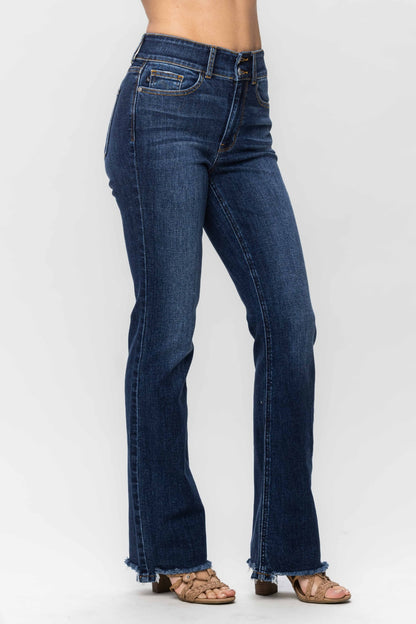 Frayed Hem Bootcut Judy Blues