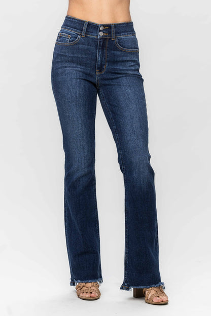 Frayed Hem Bootcut Judy Blues