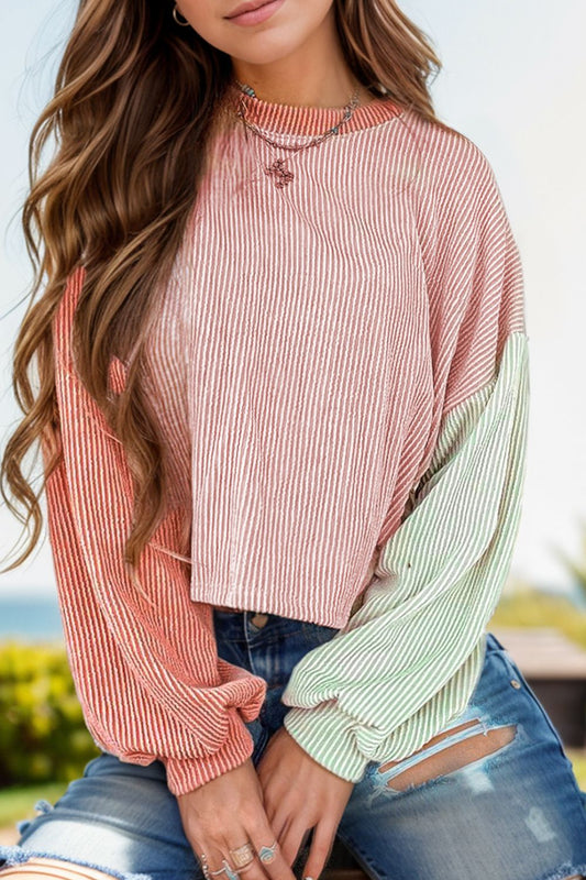 Abby’s Color Block Long Sleeve Top