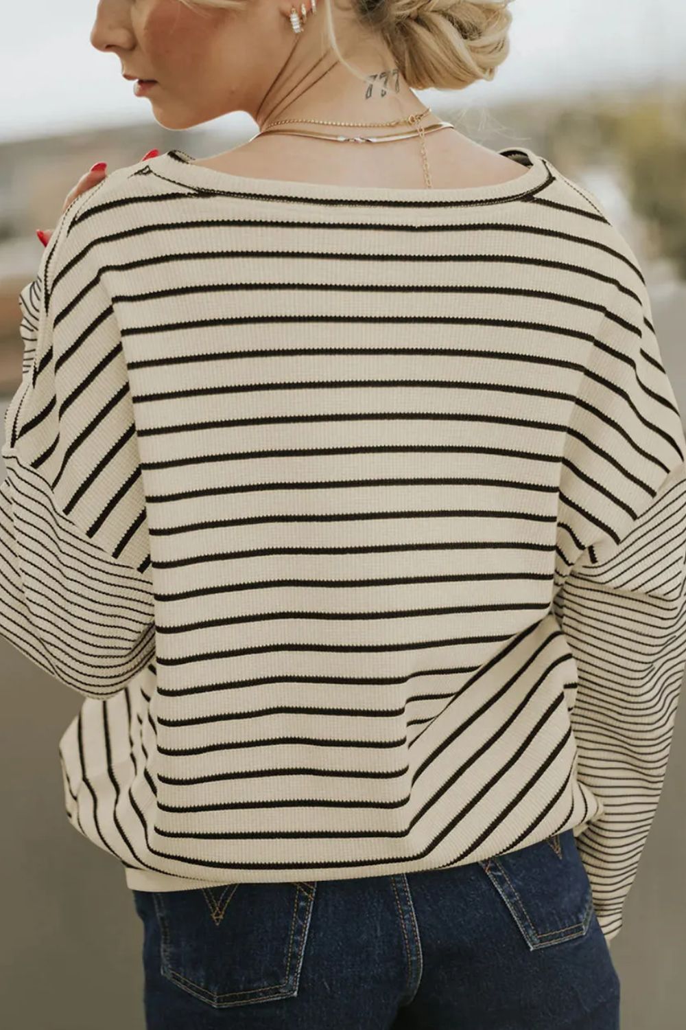 Kelly Contrasting Stripe Long Sleeve