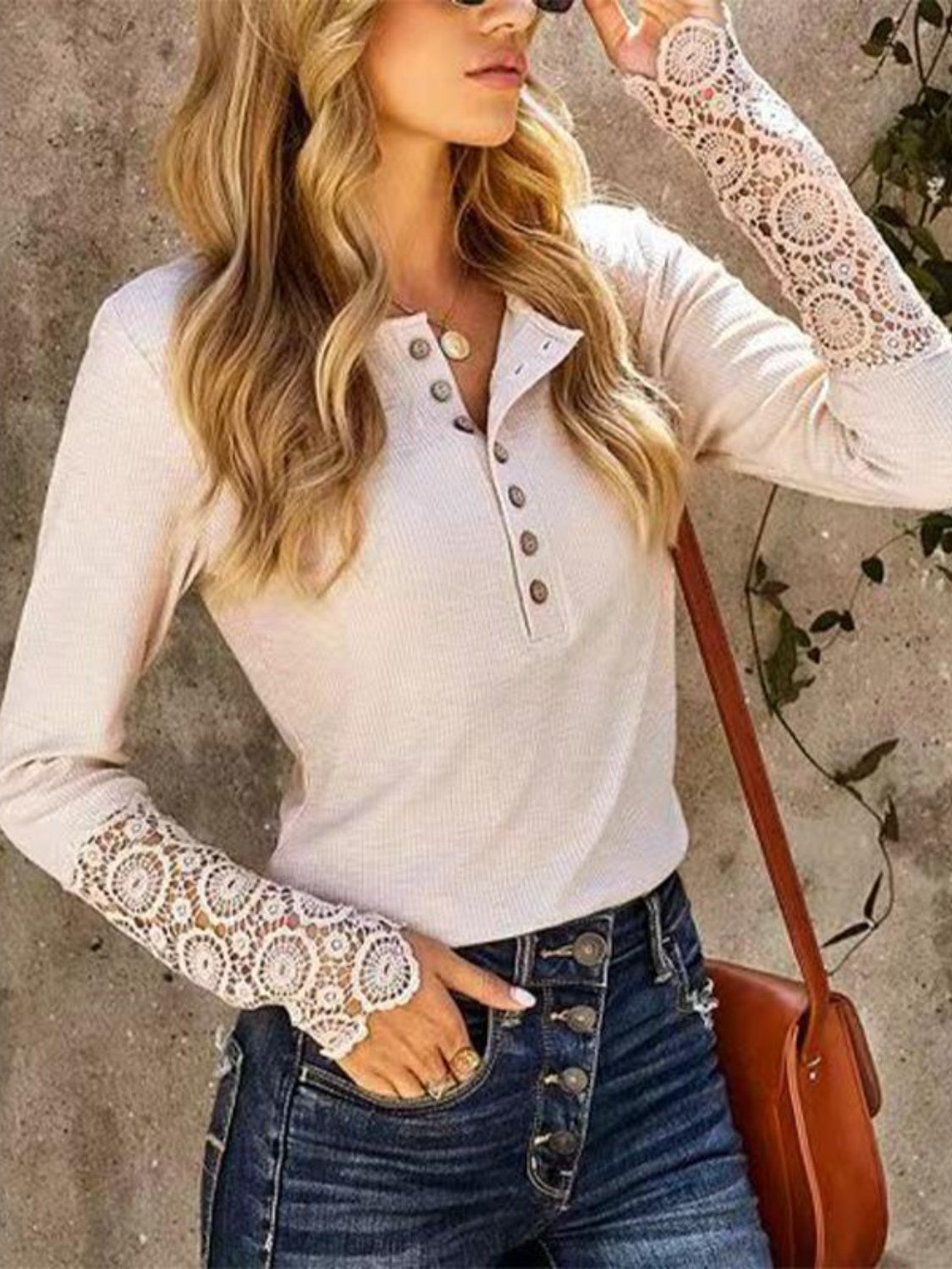 Hailey Lace Detail Long Sleeve