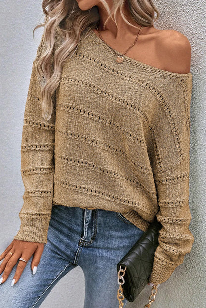 Little Trip Boat Neck Sweater