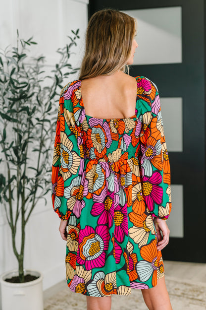 Floral Affairs Scoop Neck Dress