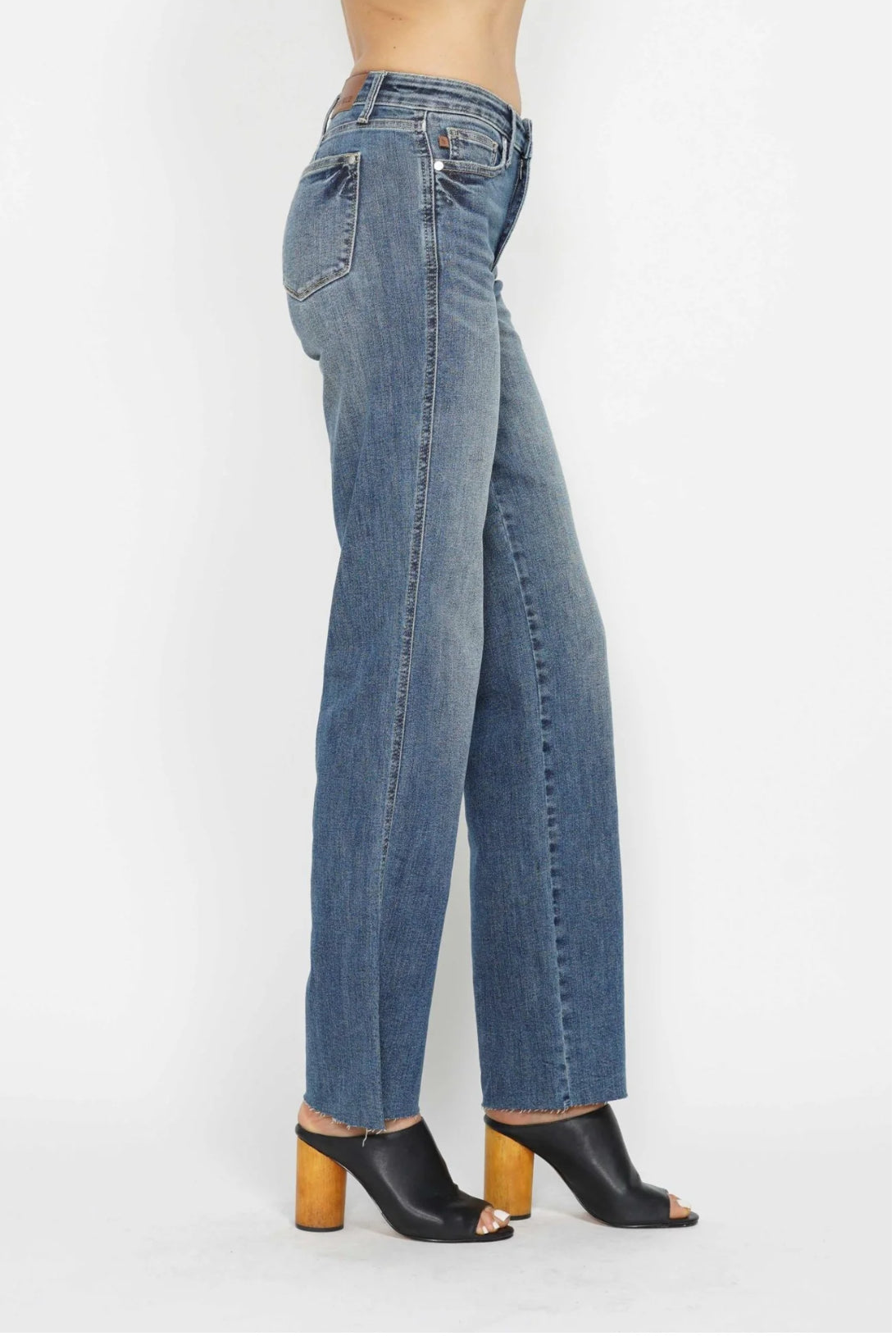 Anderson Mid Rise Tummy Control Vintage Straight Leg Judy Blue