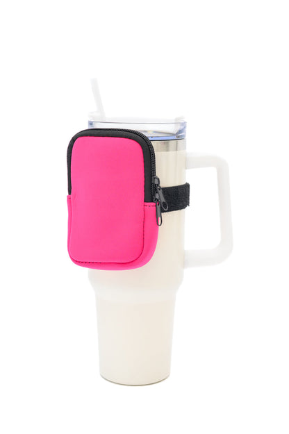 White Tumbler Zip Pouch