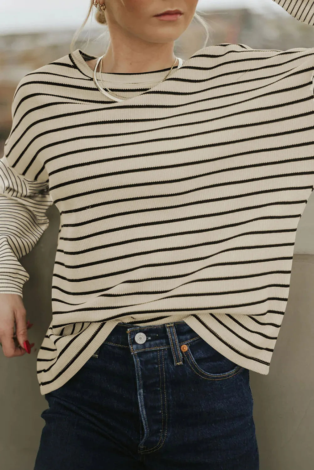 Kelly Contrasting Stripe Long Sleeve