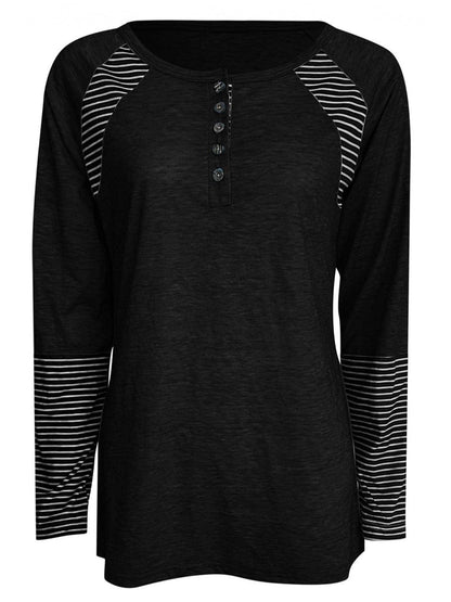 Megan Contrast Stripe Long Sleeve