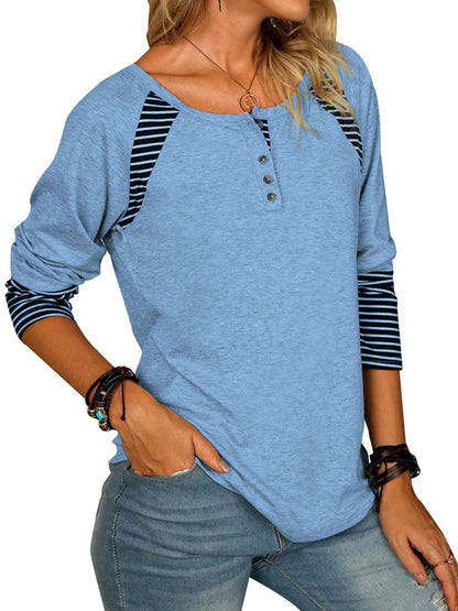 Megan Contrast Stripe Long Sleeve
