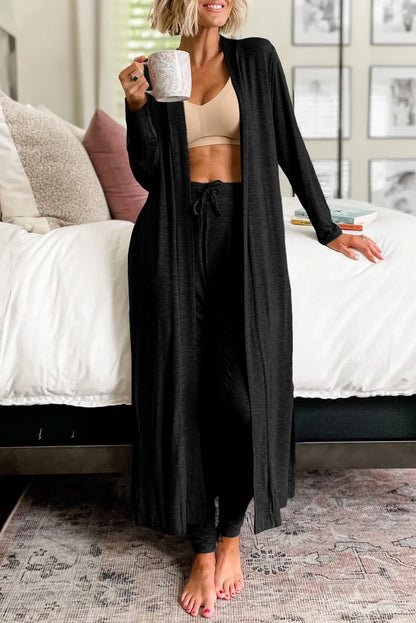 Long Sleeve Cardi & Pants Lounge Set