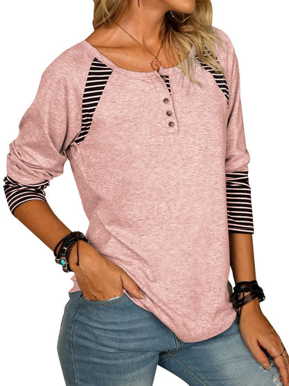 Megan Contrast Stripe Long Sleeve