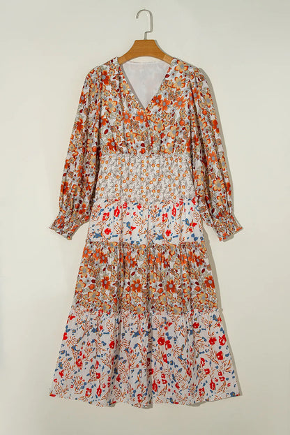 Allison Lantern Sleeve Midi Dress