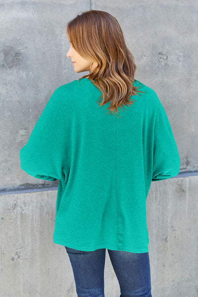 Exposed Seam Long Sleeve Top