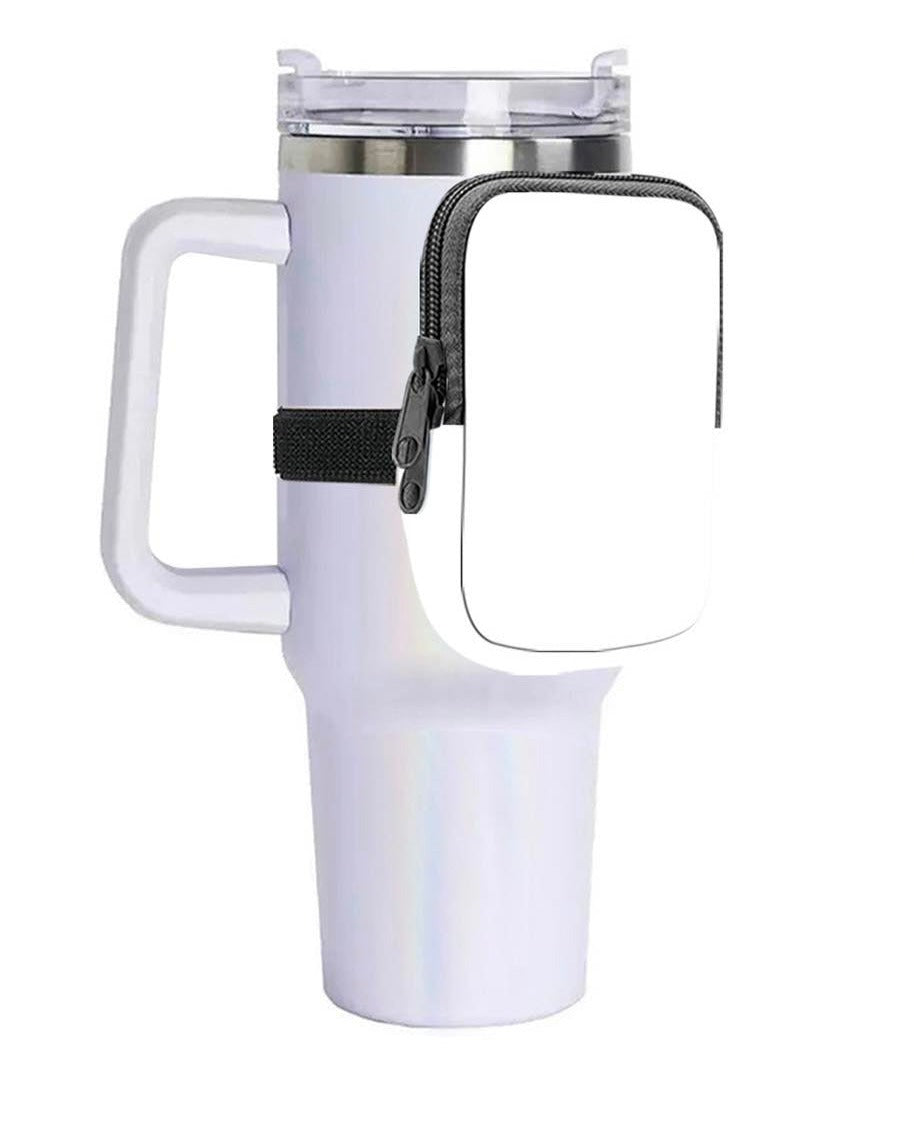 White Tumbler Zip Pouch