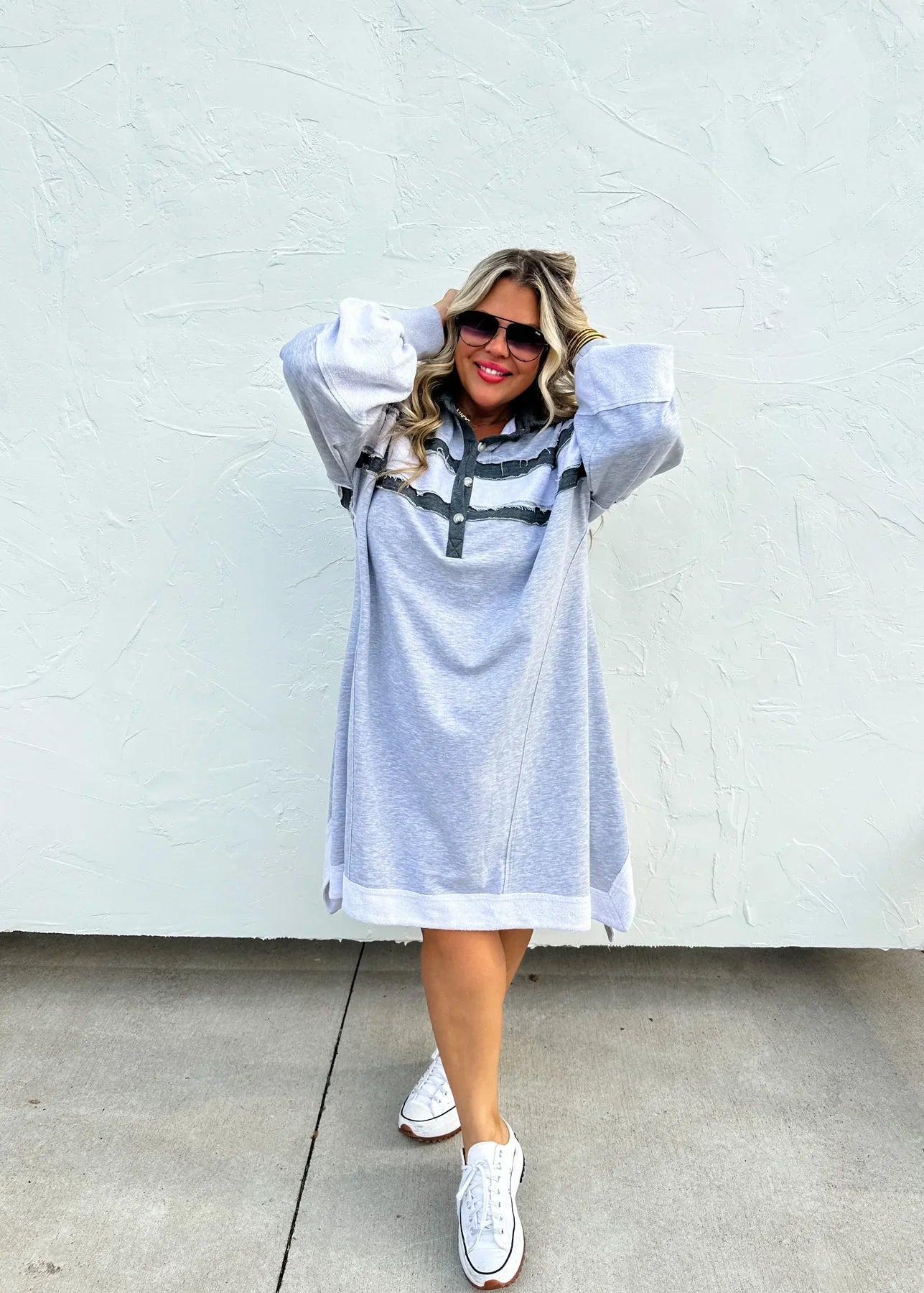 Blakeley: Varsity Jersey Dress in Two Colors