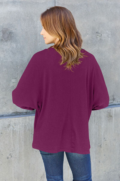 Exposed Seam Long Sleeve Top