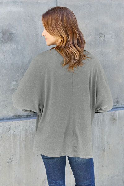 Exposed Seam Long Sleeve Top