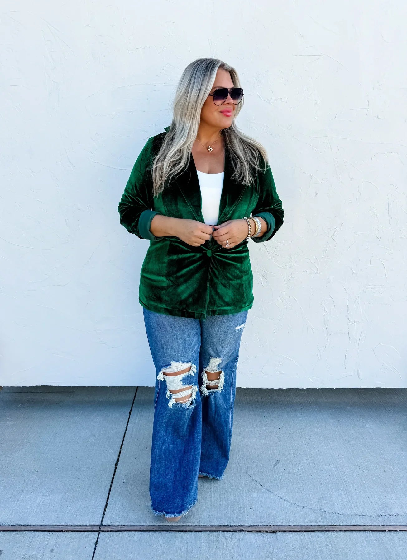 Blakeley: Velvet Blazer in Three Colors