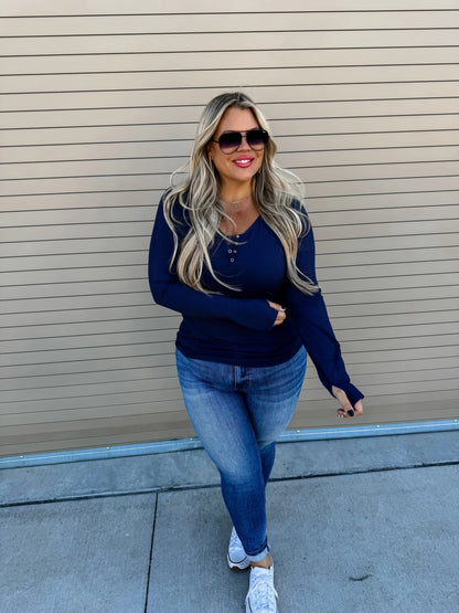 Blakeley: Brooklyn Snap Henley in Five Colors