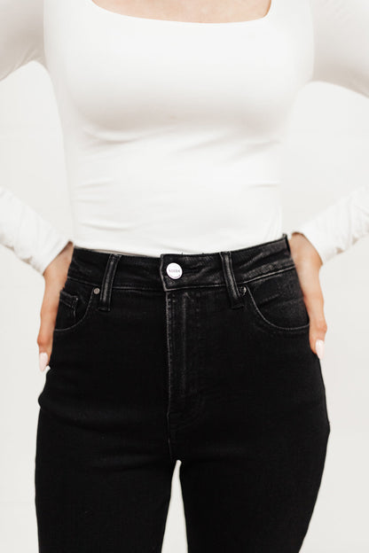 High Waist Mom Fit Jeans In Black