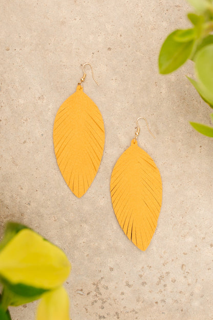 Jasmine Earrings in Mustard