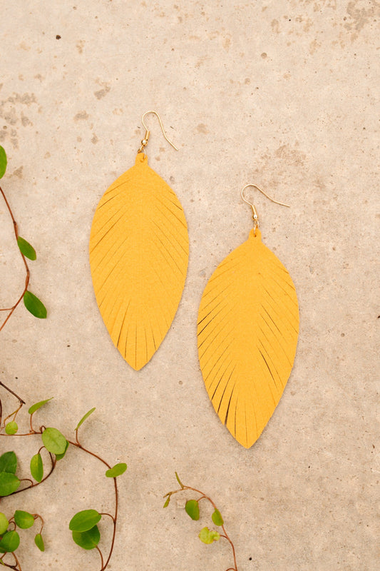 Jasmine Earrings in Mustard