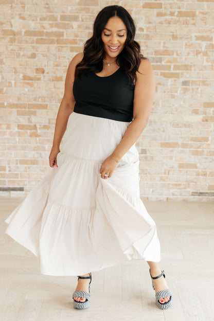 Let It Begin Tiered Maxi Skirt