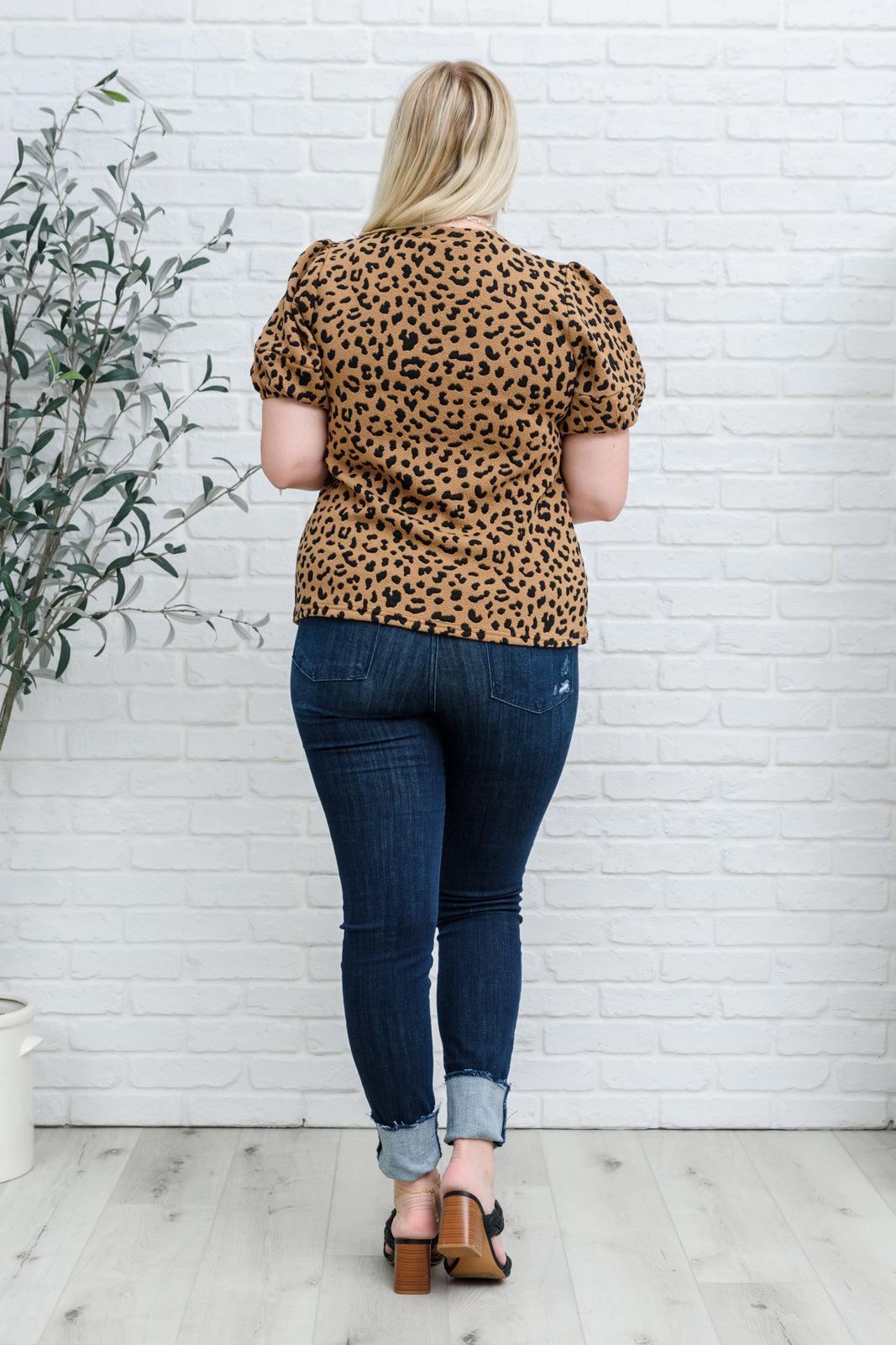 Spotted Animal Print Blouse