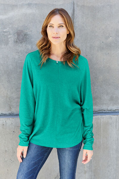 Exposed Seam Long Sleeve Top