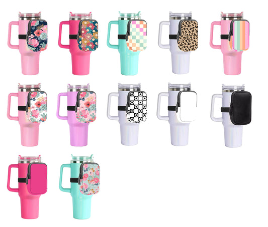 White Tumbler Zip Pouch